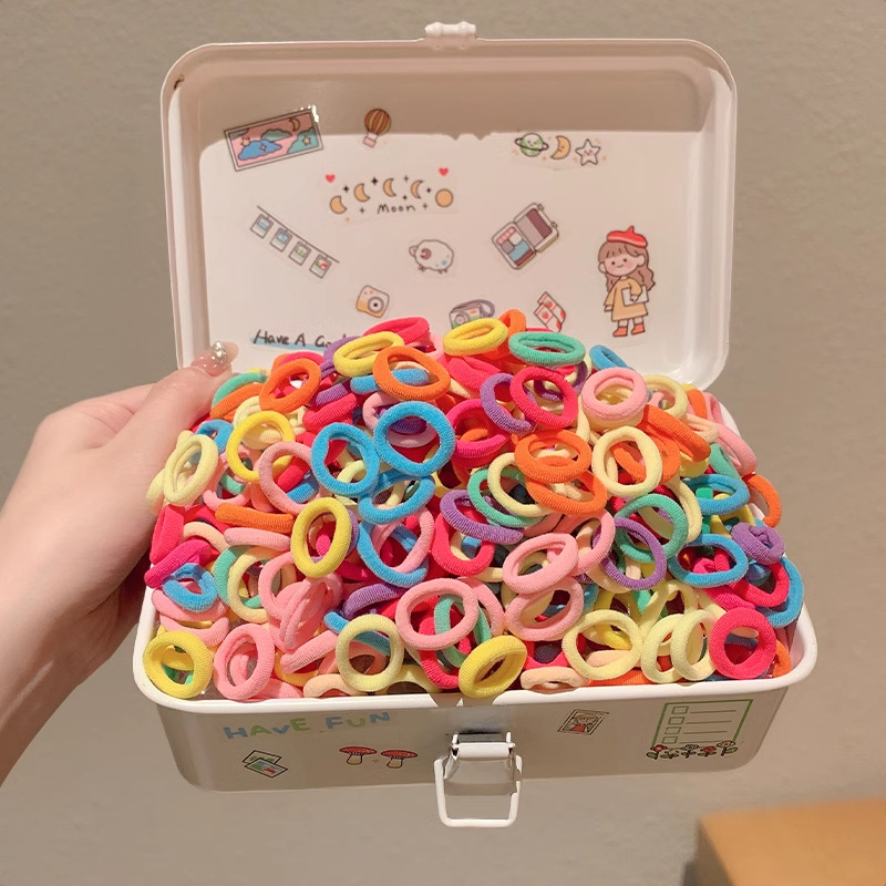 Cuerda para el cabello de color para niños, cuerda para el cabello, banda elástica alta y duradera