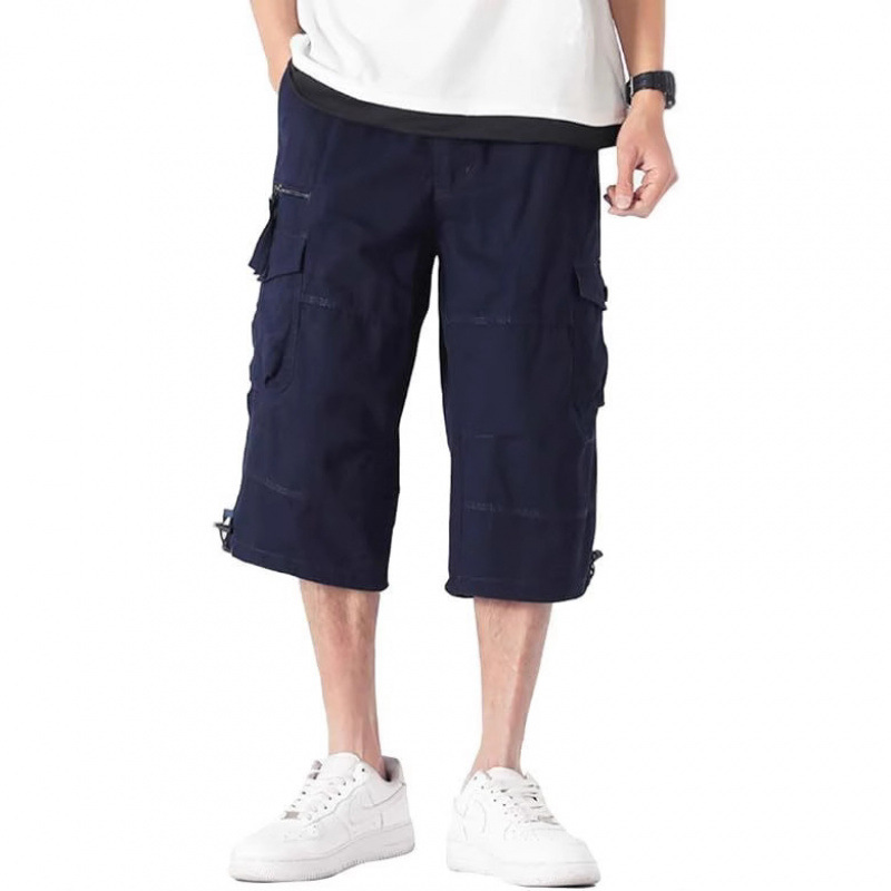 Exclusivo para pantalones para hombres europeos y americanos, ropa de trabajo para hombres transfronterizos, pantalones recortados para hombres, pantalones cortos, pantalones cortos, pantalones rectos sueltos para hombres