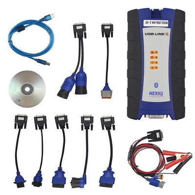 Nexiq USB Link2 125032 Bluetooth Heavy Duty Diesel Truck Scanner Diesel Engine Diagnostic Instrument (Avtomobil diaqnostika alətləri) - nexiq-2-usb-paper-box-version