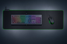 Razer雷蛇重装甲虫幻彩加长游戏鼠标垫RGB粉晶水银织物布垫适用