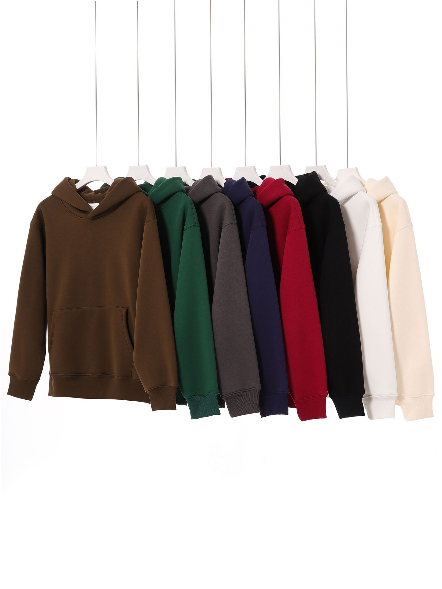 Retro heavy 480g ameikaji suéter con capucha de los hombres espesado apretado polar gota-hombro pullover Sudadera con capucha de las mujeres