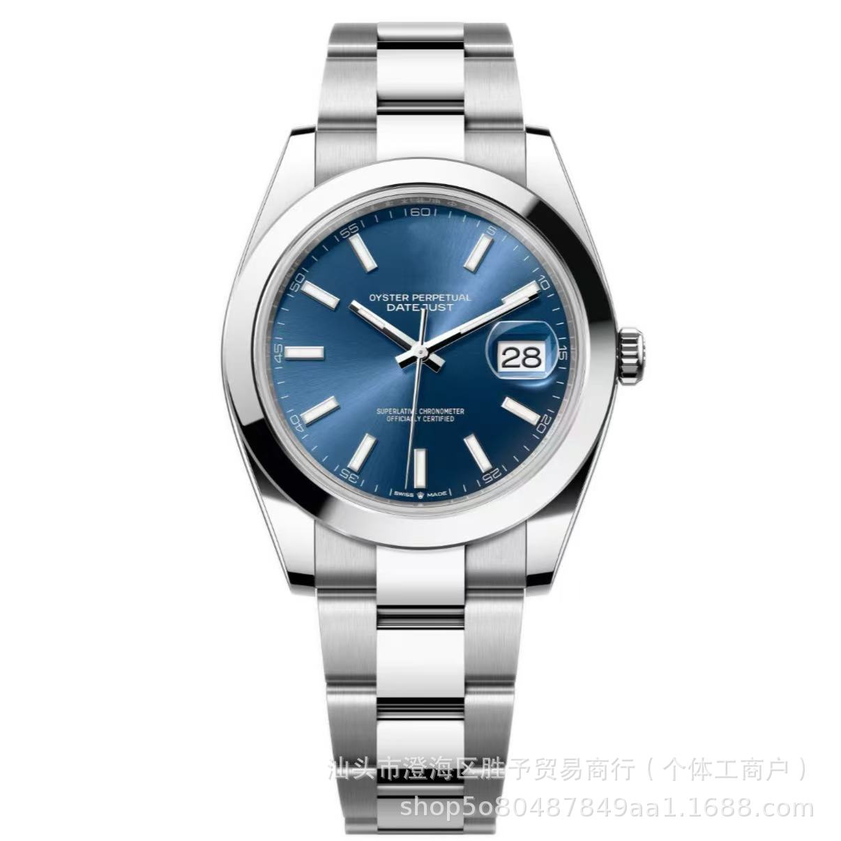 Fábrica C reloj de pulsera tipo diario de apertura de reloj de pulsera hombre correa de acero cara romana impermeable reloj mecánico automático completo