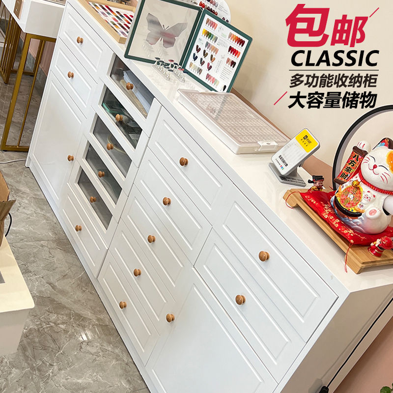 美甲柜子展示柜指甲油收纳柜甲油胶储物柜美甲店产品落地柜墙柜