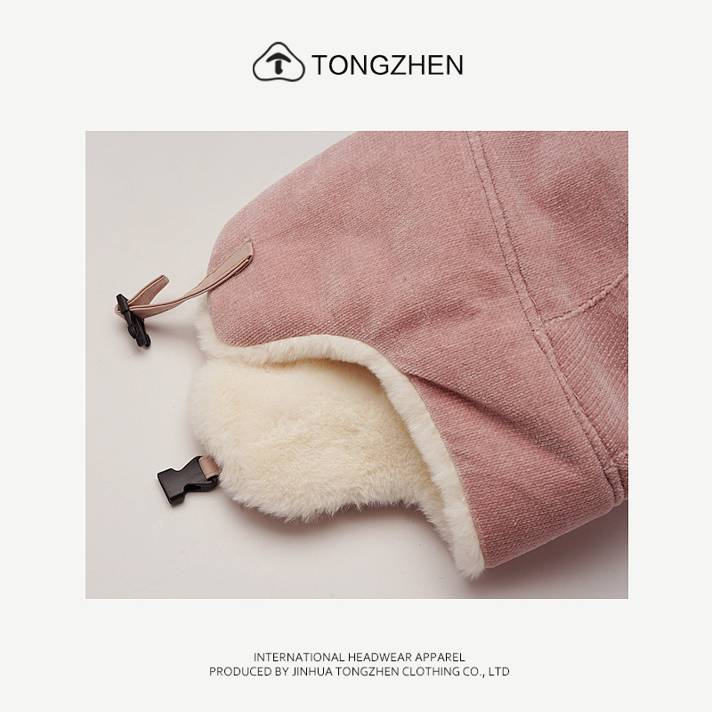 Women's Winter Plush Warm Lei Feng Cute Fox Ear Protection Korean Outdoor Net Red Hat_voghion.com