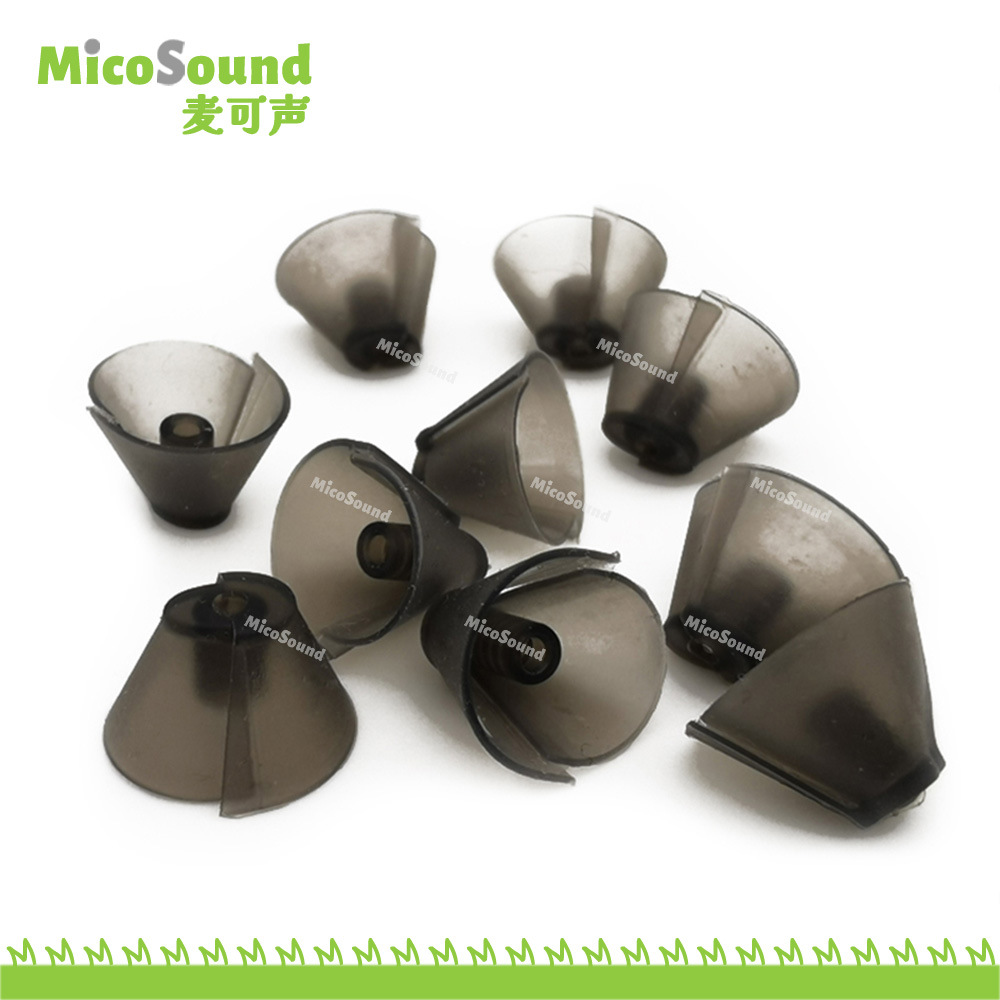 助听器耳塞郁金香软耳塞耳背式机喇叭式耳膜头