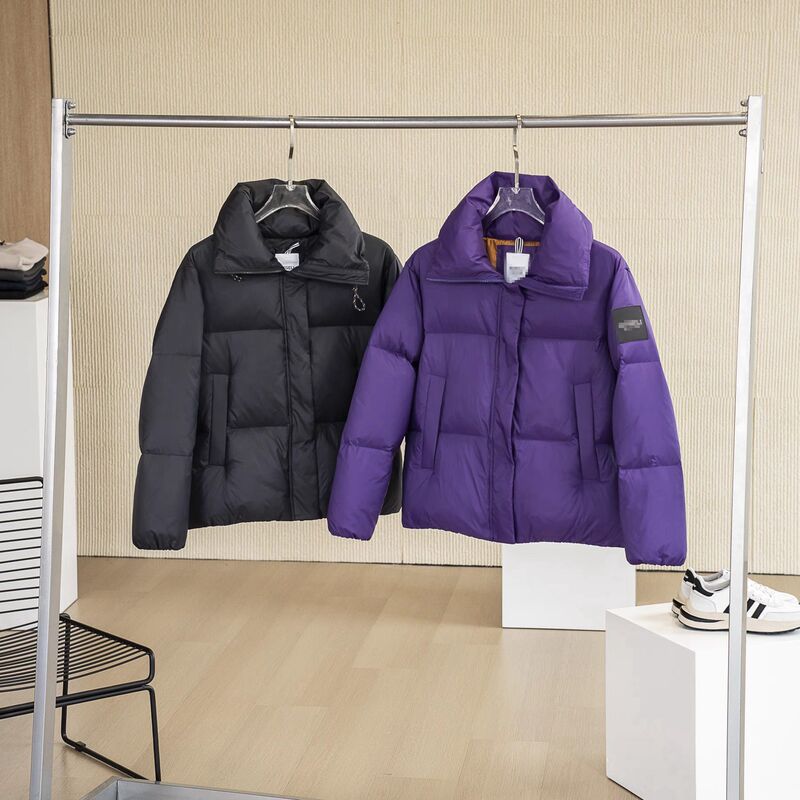 Aijia Korean style fluffy winter 90 white duck down waterproof windproof outdoor warm high collar down jacket for women Aijia Korean style fluffy winter 90 white duck down waterproof windproof outdoor warm high collar down jacket for women