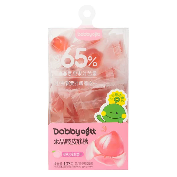 Crystal Popsicle Fruit Gummy-Ripe Peach Flavor 103g