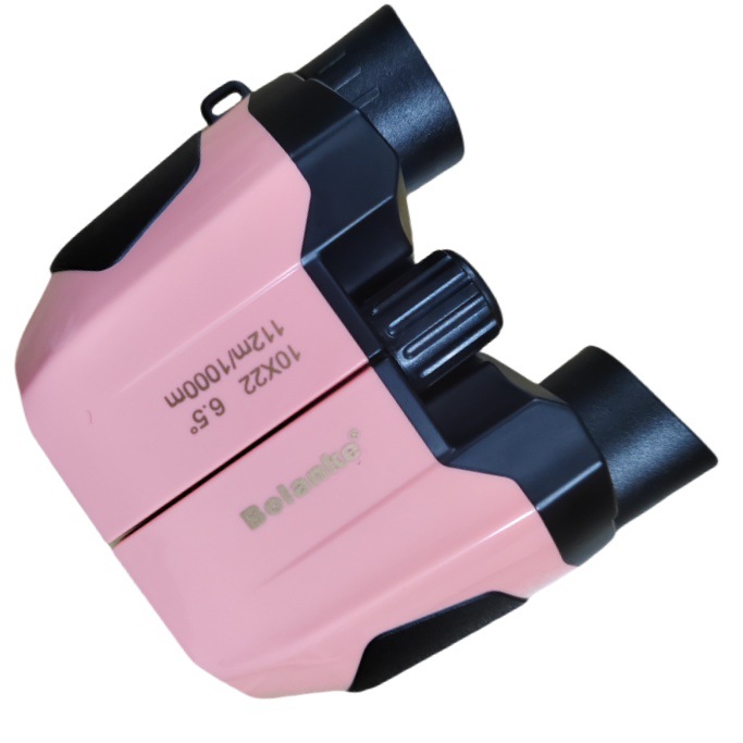 工厂批发10x22高清高倍双筒望远镜 便携式儿童户外旅游观光望远镜