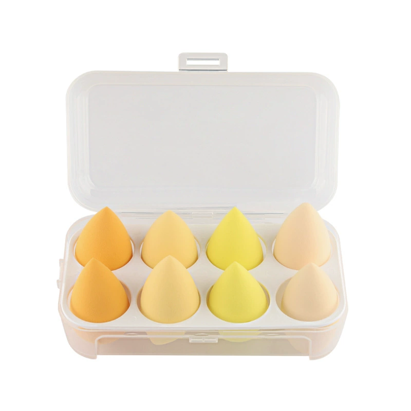 Cosmetic sponge, makeup primer drop-shaped, soft heel, 8 pieces
