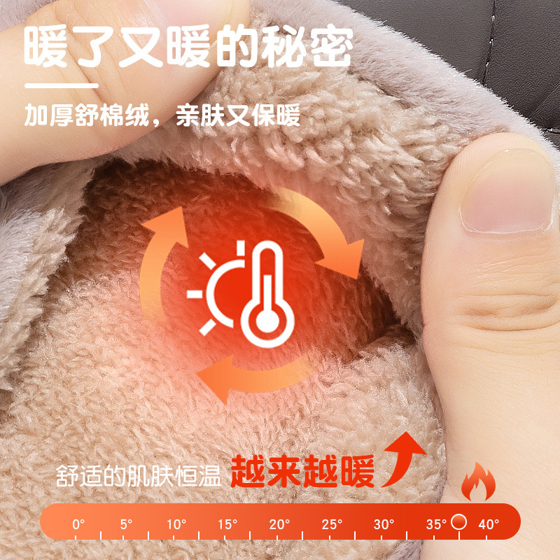 棉拖鞋男款秋冬季2025新款居家室内防滑保暖加绒不臭脚情侣棉拖女|undefined