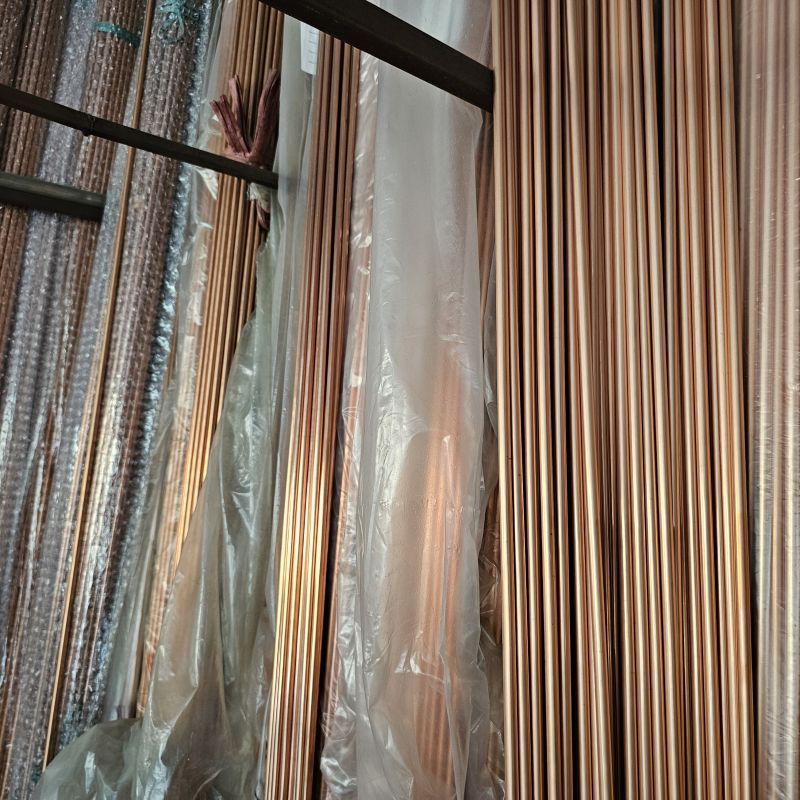 t2薄壁紫铜管高纯度无氧红铜毛细圆管国标厚壁紫铜圆直管精密切割