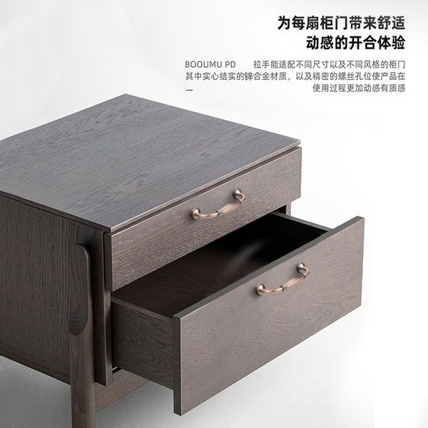 Antique bronze handle for boxes