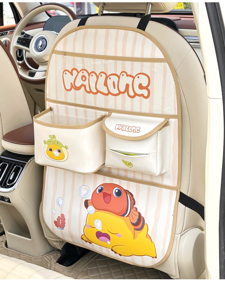 Car Seat Back Dining Table Storage Hanging Bag Car Seat Back Small Table Car Rear Seat Rear Anti-Dirty Storage Rack
