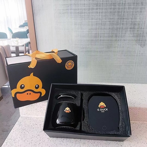 G.DUCK Hello Little Yellow Duck Automatic Heating Intelligent Insulated Cup 55° Warm Cup Personalized Creative Cup Couple Cup