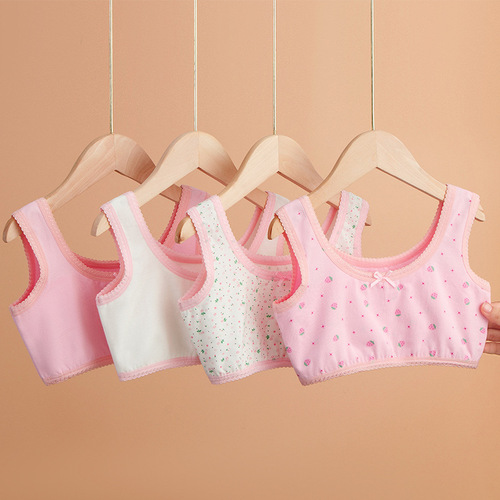 Pure cotton girls' underwear, girls' development period girls' vests, adolescent students' girls' children's bras