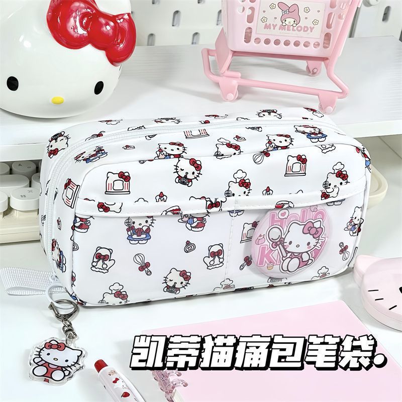 Bolsos de papelería multifuncional para estudiantes de primaria, secundaria y preparatoria, colección grande, corazón de niña, gran capacidad, bolsa de lápices coreana de alto valor