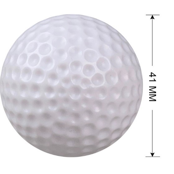 Bola de golfe branca de 41 mm, moldada por sopro, oca, não porosa, para animais de estimação, ideal para prática em ambientes internos._voghion.com