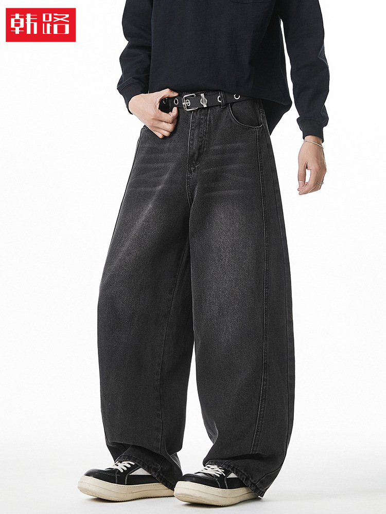 Keng jeans erkak yangi modellar Amerika vintage jeans