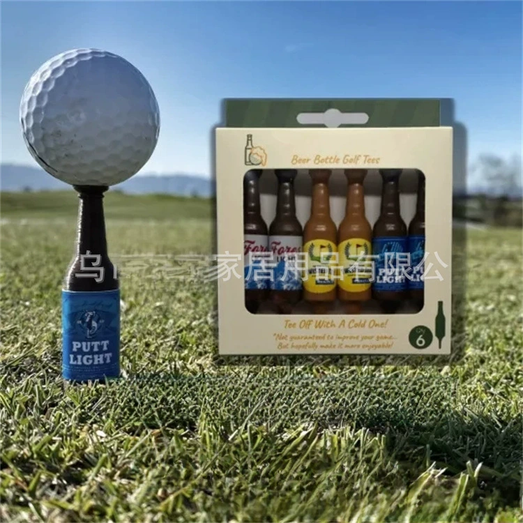 Cross -border new product Mini Beer Botttle Golf Tees mini wine bottle -shaped golf ball nails