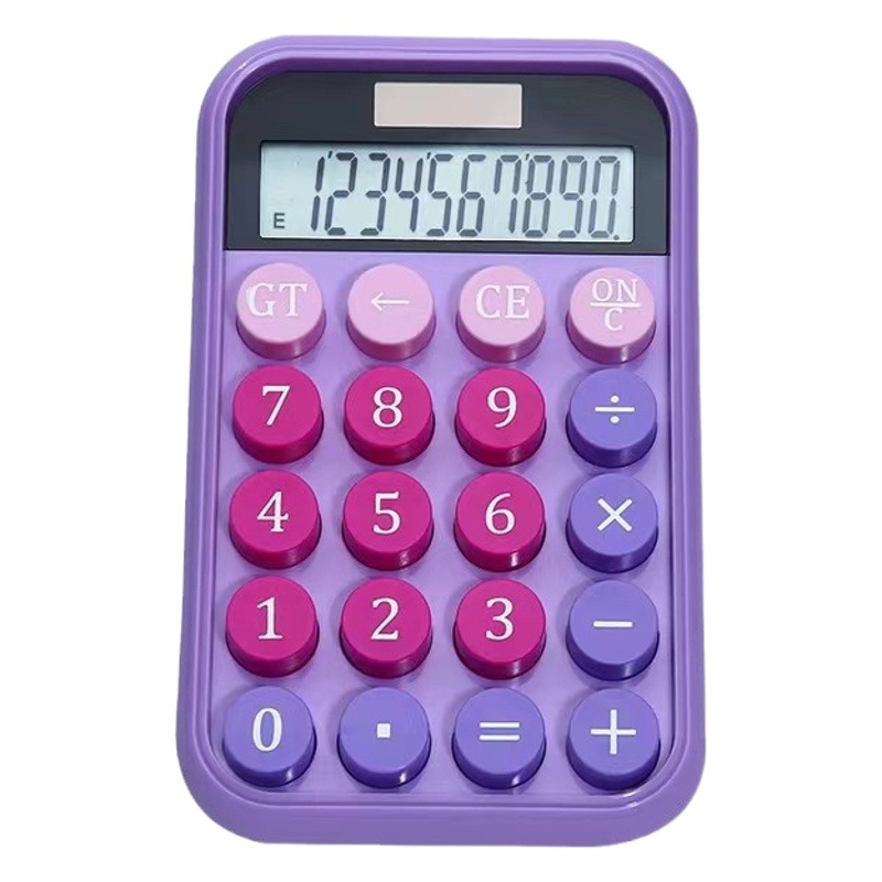 Internet celebridad calculadora contabilidad especial calculadora solar mecánica simple moda Oficina de los niños de alta apariencia al por mayor