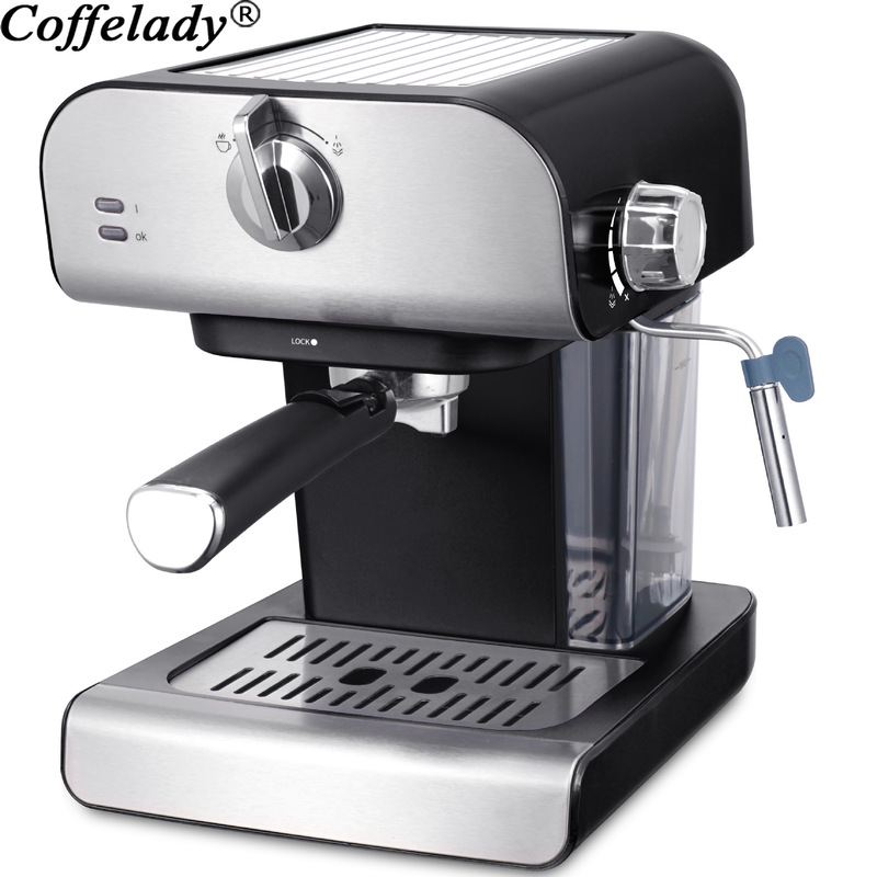 15Bar Italian Pressure Type Household Semi-Automatic Coffee Machine with Milk Function to Make Latte Cappuccino