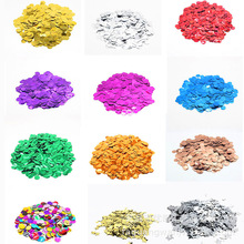 跨境热销pet彩色圆片波波球填充物1cm婚礼派对装饰亮片礼花填充物