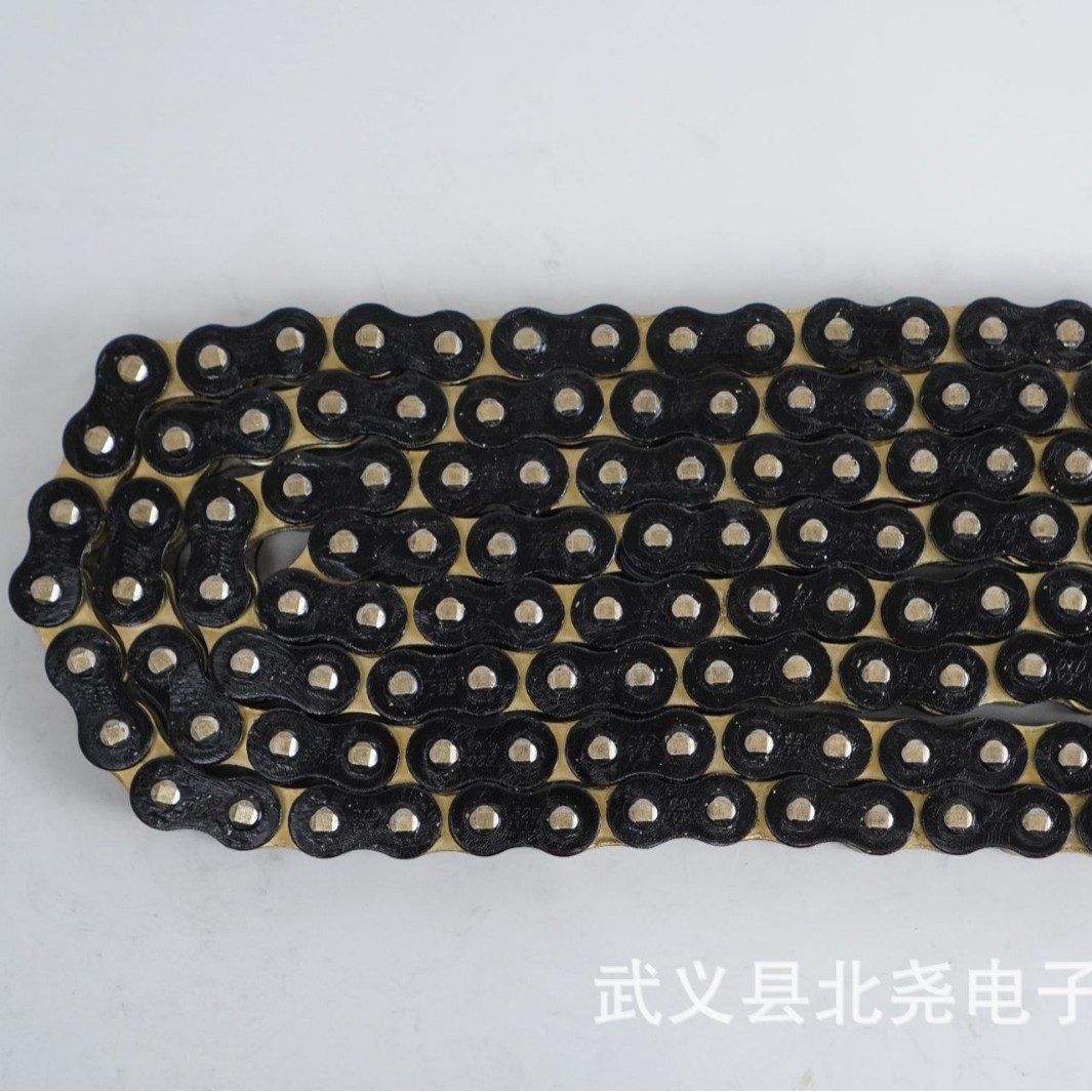 摩托车油封链条428HUO 520HO 520HV 525HO 525HV 金色银色彩色各