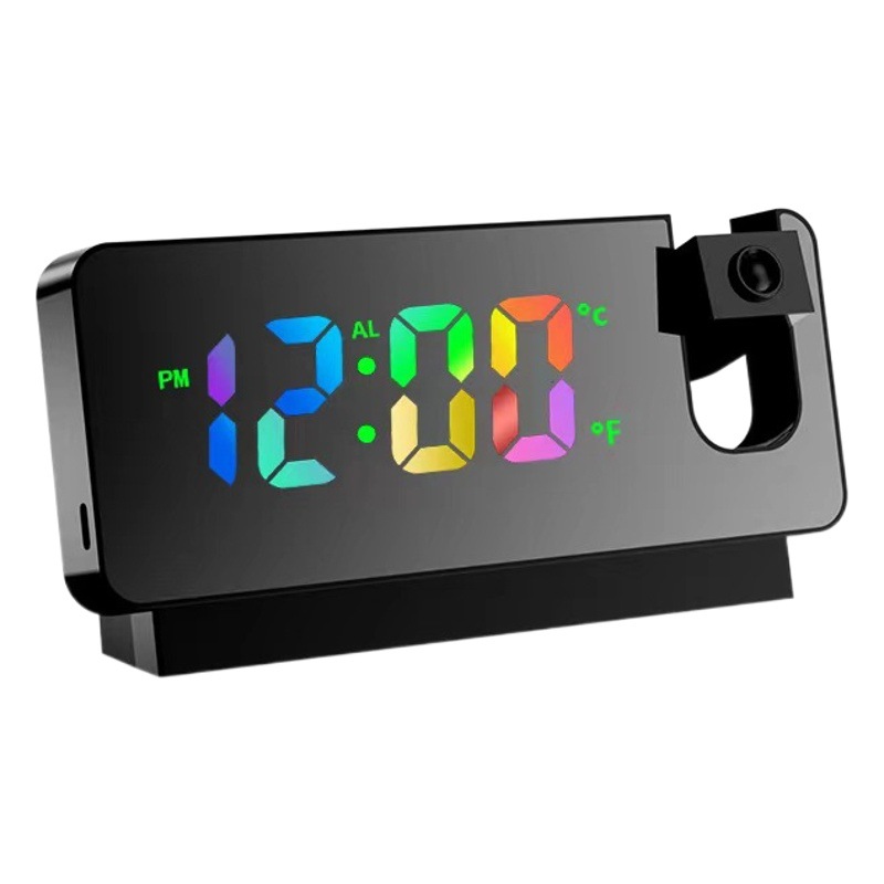 Despertador creativo multifuncional mudo Internet popular promocional color pantalla proyección despertador