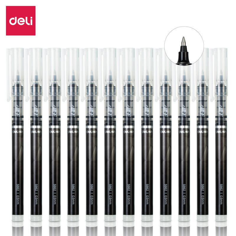 有力s856速乾直液ペン学生用カラー中性ペン0.5mmサインペン黒ペン卸売り|undefined