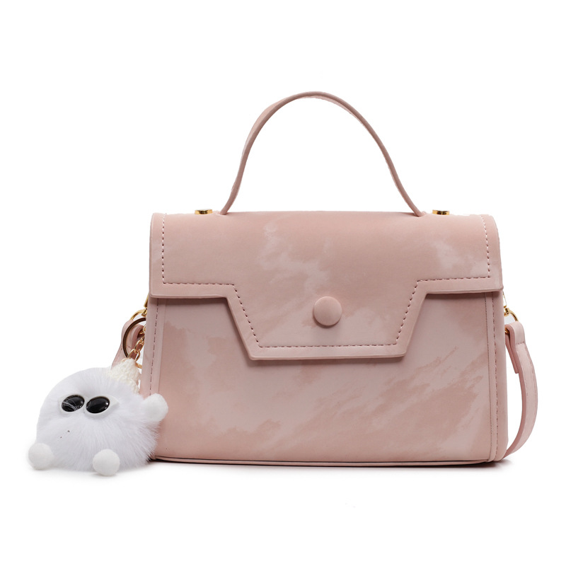 Bolso cuadrado pequeño de mano de estilo occidental de todo fósforo para mujer 2025 nuevo bolso de viaje de ocio ligero bolso de mensajero simple de sentido avanzado