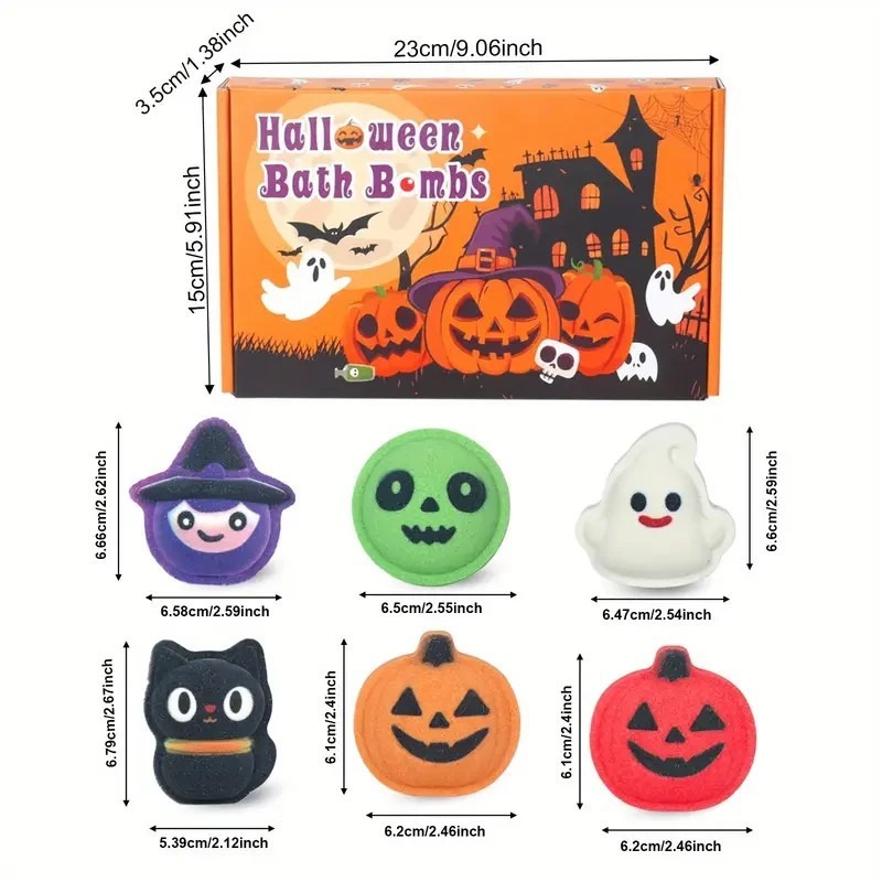 跨境Halloween Bath Bomb Set万圣节沐浴炸弹套装|undefined