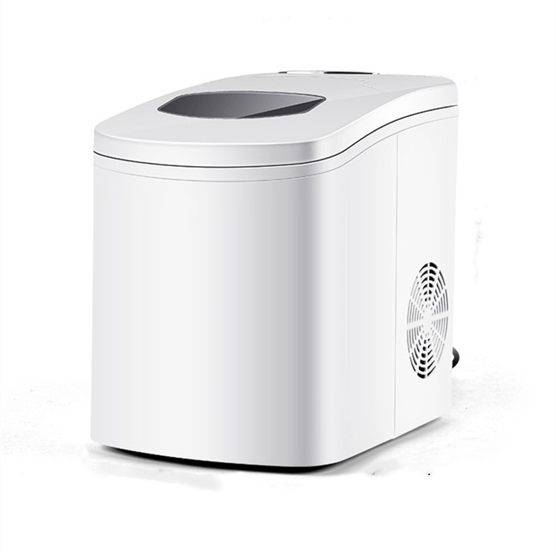 Taiwan 110V English US Plug Small Commercial Round Ice Cube Full Automatic Household Ice Maker Straight Hair 12kg