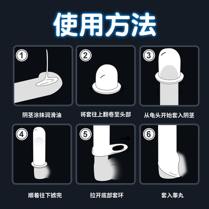 Triple Locking Wolf Tooth Spike Condom Sleeve, TPE Textured Delay Cover for Extended Play — detail image 4