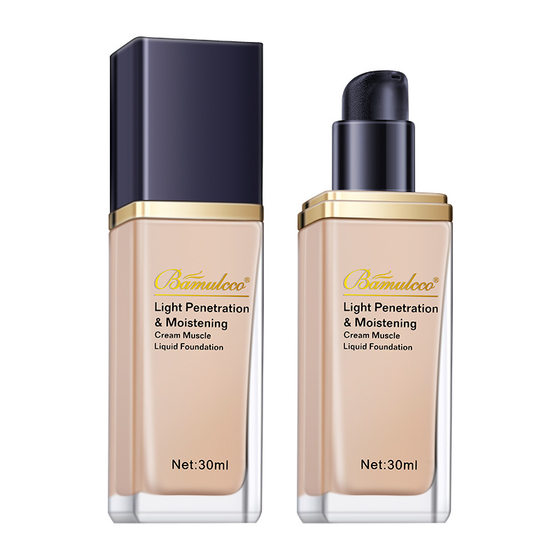 Bermuda color cream muscle square tube Foundation liquid concealer oil control waterproof lasting makeup students cheap makeup wholesale