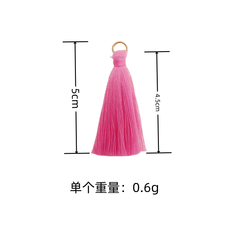 멀티 컬러 재고 5cm 폴리 에스테르면 링 술 의류 액세서리 DIY 액세서리 작은 펜던트 스파이크 도매