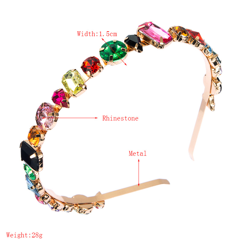 Fashion Geometric Rhinestone Headband display picture 1