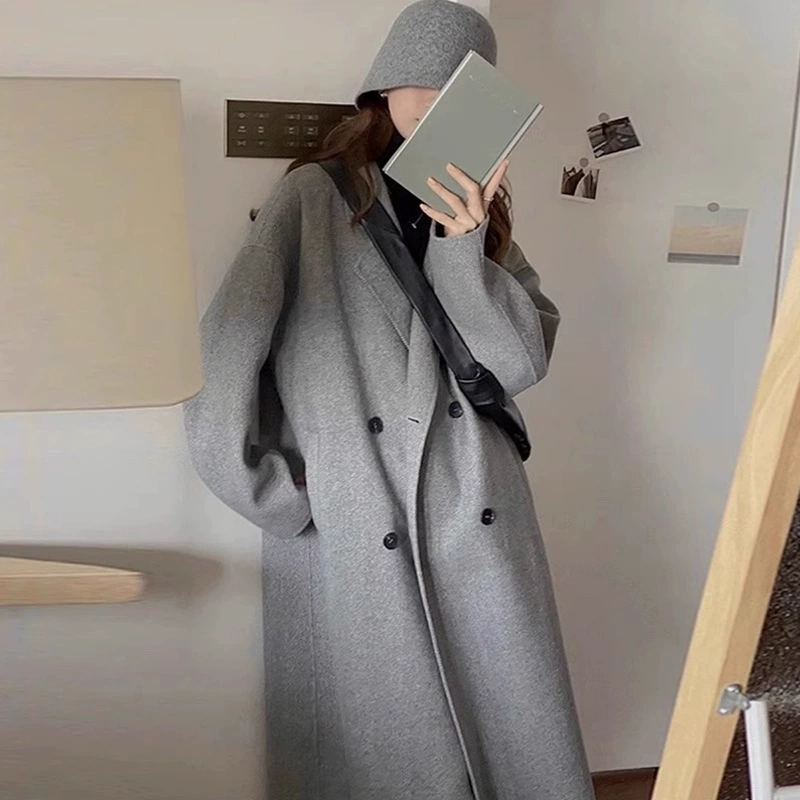 Пальто шерстяное демисезонное длинное, высокого класса, для подростков.
