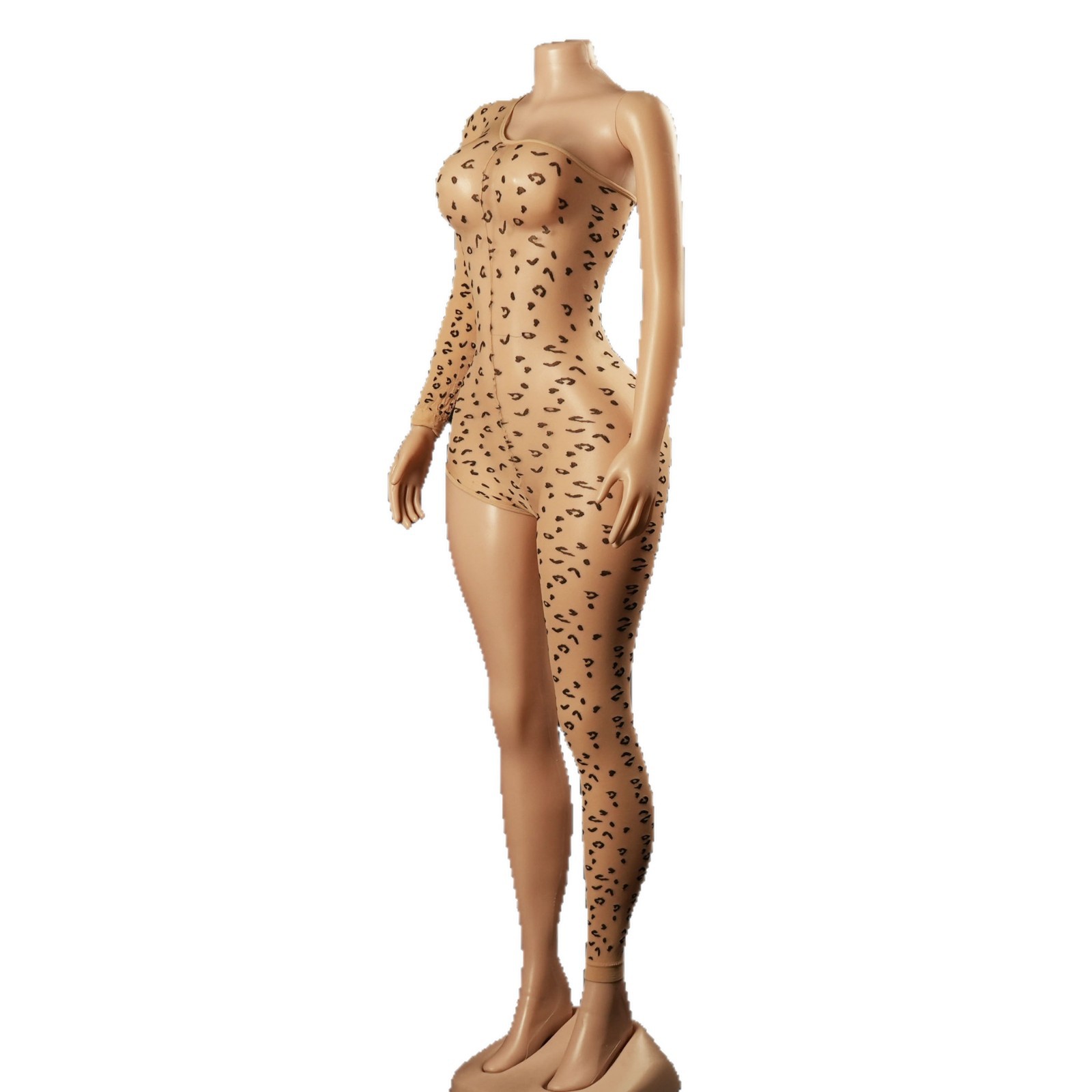 Body Sexy con Estampado de Leopardo BW de Nailon para Citas y Hogar image 6