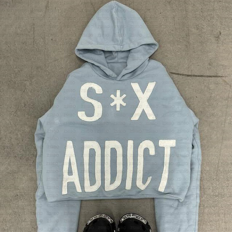 Sweat à capuche y2k retro patchwork - pull streetwear hip-hop_voghion.com