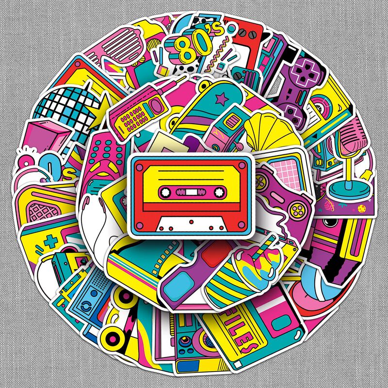 50 pieces of retro 80 s graffiti stickers personalized cross-border creative elements decorative mobile phone case notebook stickers 50 pieces of retro 80 s graffiti stickers personalized cross-border creative elements decorative mobile phone case notebook stickers