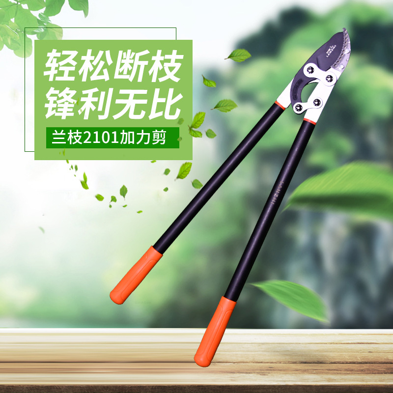 兰枝LANZHI2101加力剪果树粗枝剪大力剪省力剪枝剪刀园艺修枝剪