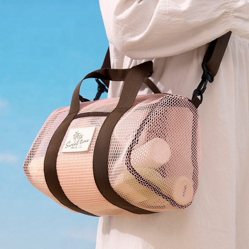 Bei Lian's New Portable Beach Bag, Large-Capacity Travel Swimsuit Cosmetics Bag, Portable Swimming Vacation Cosmetics Bag