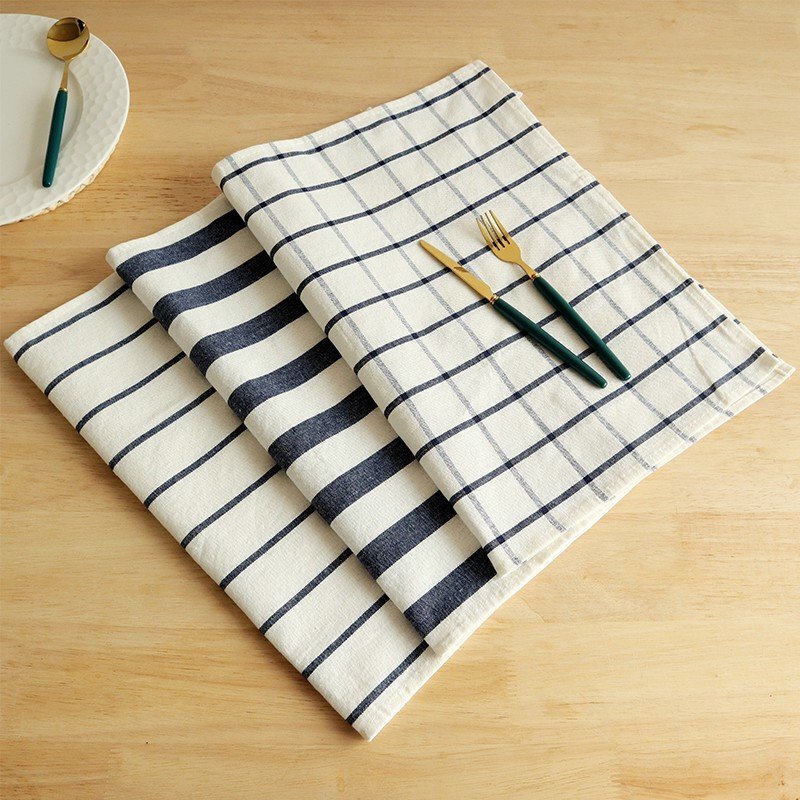 Mediterranean Blue Fabric Kitchen Towel, Cotton Tea Towel, Gourmet Background Cloth, Tablecloth, Cross-Border Supply Tea Towel Mediterranean Blue Fabric Kitchen Towel, Cotton Tea Towel, Gourmet Background Cloth, Tablecloth, Cross-Border Supply Tea Towel