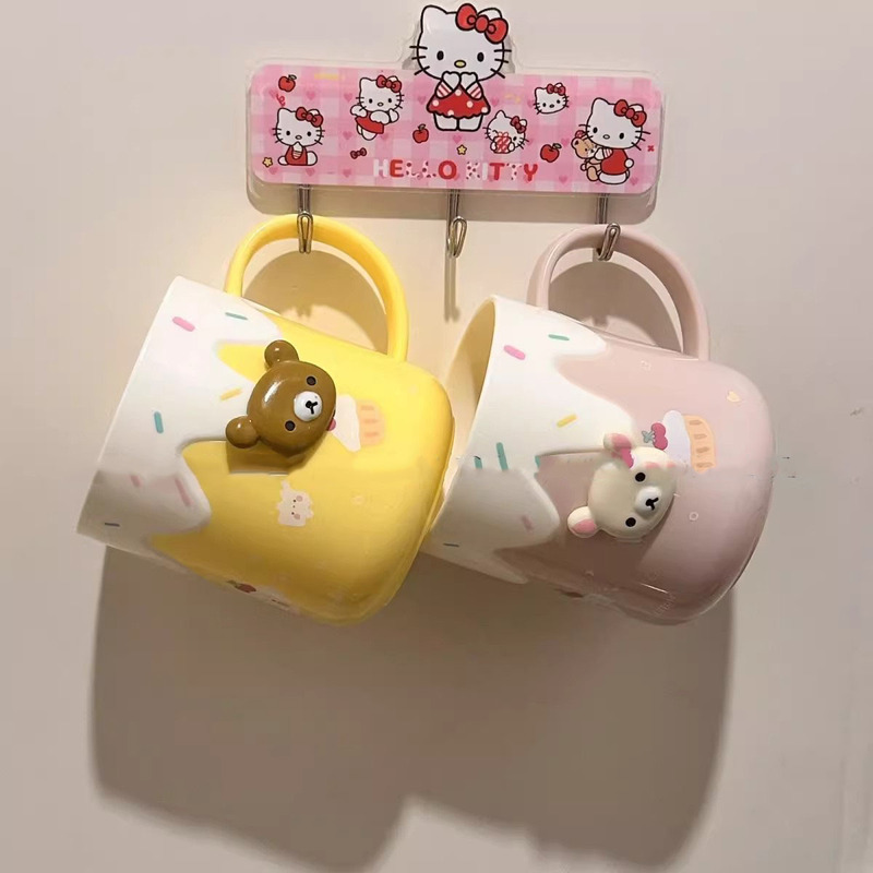 かわいいリラックマ洗面カップカップルうがいカップ家庭用高颜値歯磨きカップうがい学生寮カップ|undefined