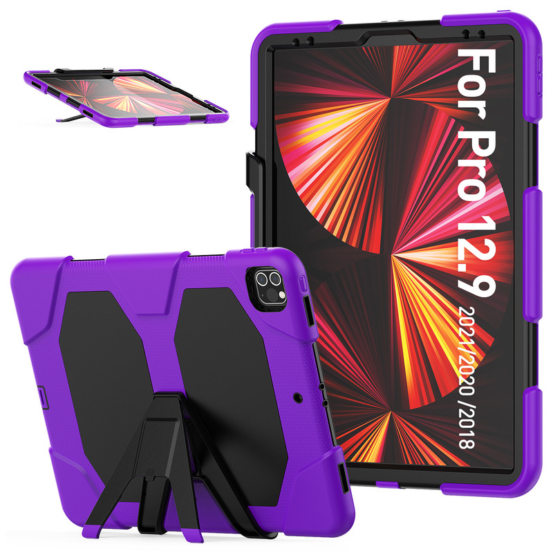 For iPad Pro12.9 inch tablet protective shell 2021 student education shell independent bracket protective cover For iPad Pro12.9 inch tablet protective shell 2021 student education shell independent bracket protective cover