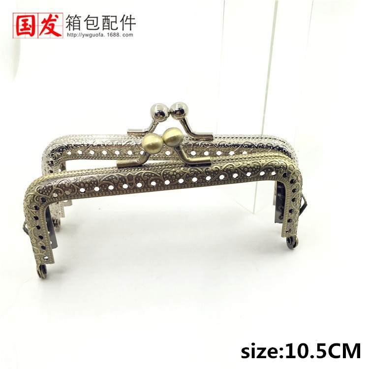 10.5cm máquina de relieve cuadrada cabeza de oro lateral orejas bronce plata DIY oro común