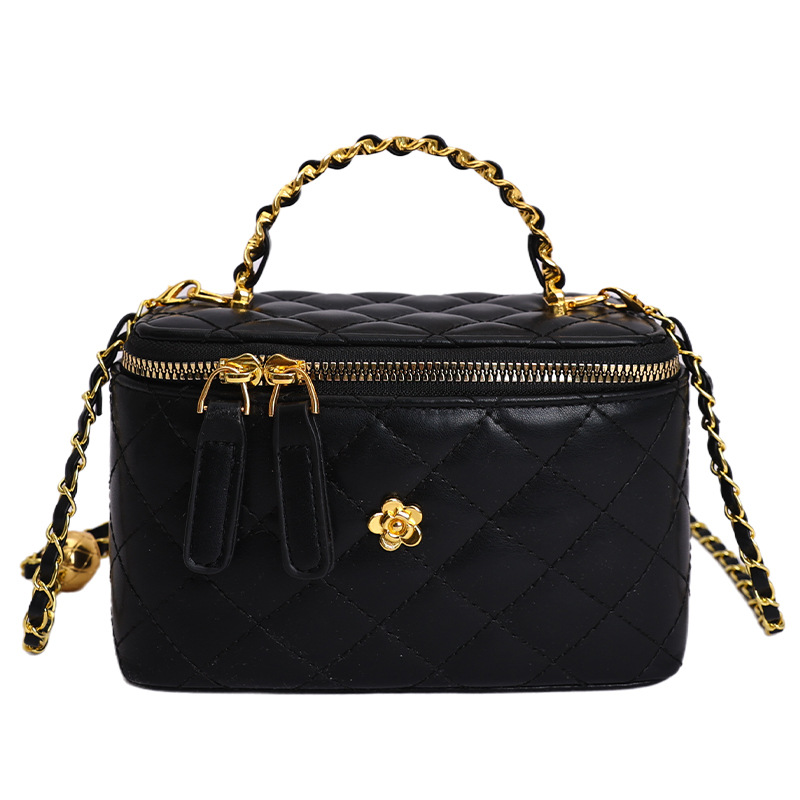 Cross-border 2026 nuevo estilo de alto nivel de sensación de fragancia pequeña bolsa de mano de moda versátil cadena de diamante mochila de hombro