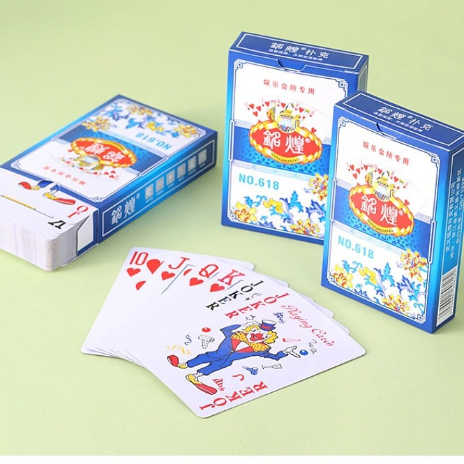 Mingqiang Poker 10 juegos de sala de ajedrez y tarjetas de poker baratas de pesca de la fábrica de tarjetas especiales