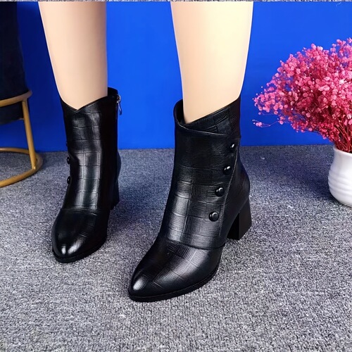 Women's Winter Thermal High Quality Ankle Boots Faux Canvas Shoes