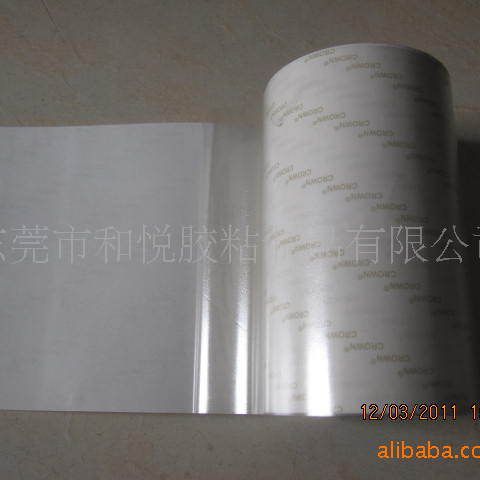 批发薄膜开关间隔片胶带/pet透明单面胶带（带底纸）烤箱窗口胶带